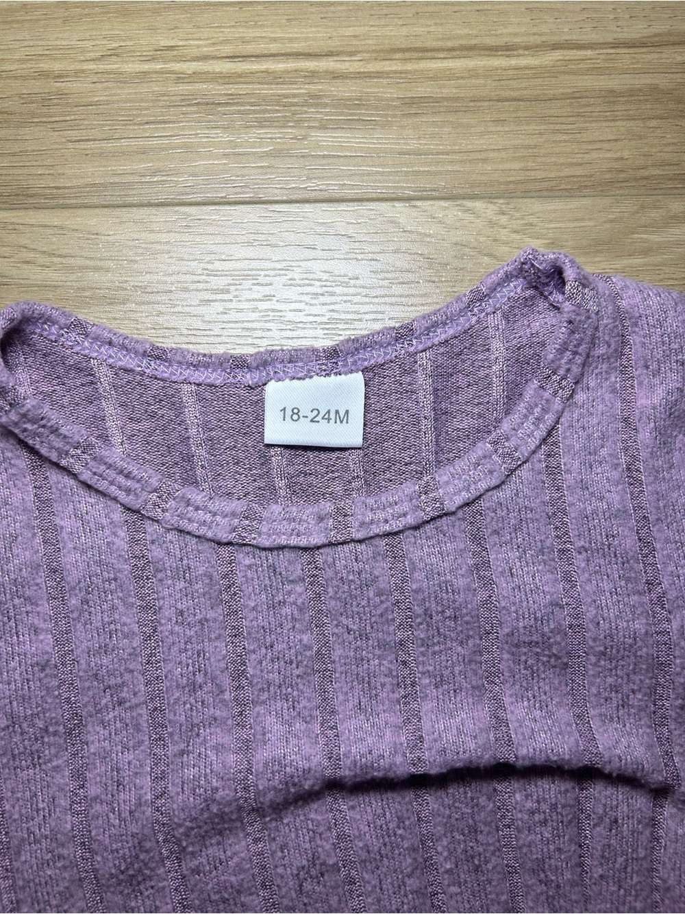 Source Unknown Ribbed Two-Piece Pajama Set - Lavender Pink - Picture 4 of 7